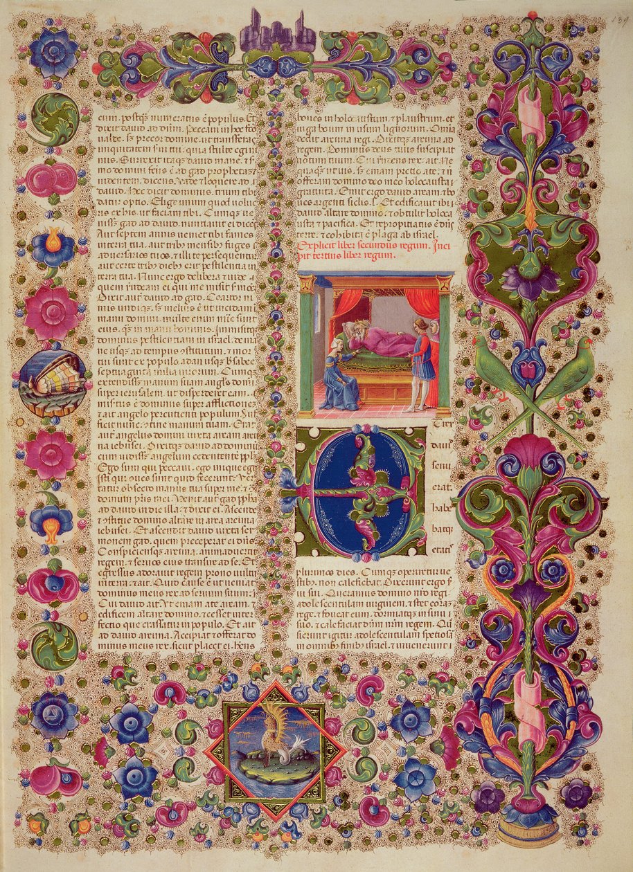 Fol.139r Třetí kniha králů, z Bible Borso d