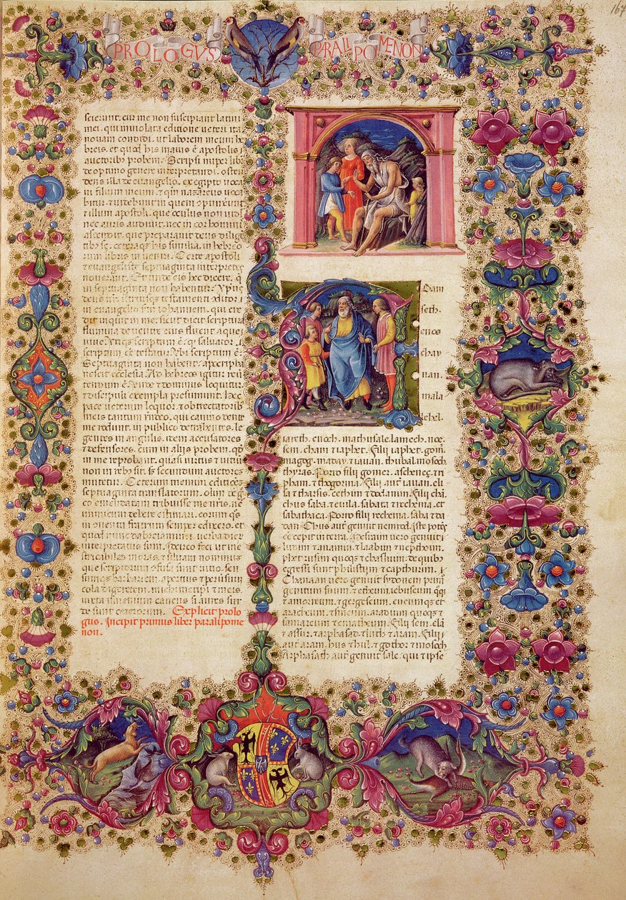 Fol.167r První kniha kronik, z Bible Borso d