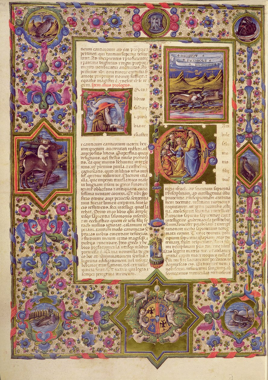 Fol.280r Zahájení kapituly Ecclesiasticus z Bible Borso d