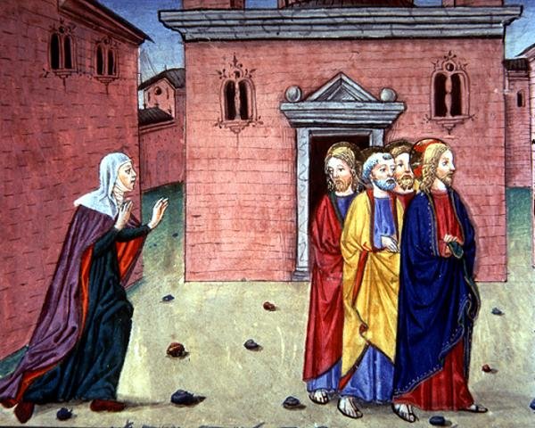Fol.86v Kristus potká ženu a říká 