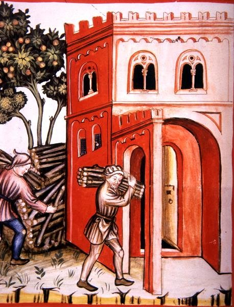 Fol.97v Winter Store, ilustrace z 