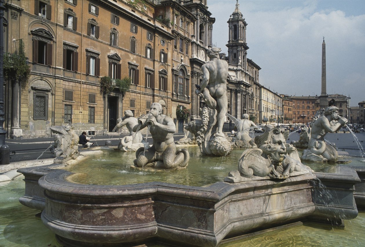 Fontana del Moro, 1653 od Italian School