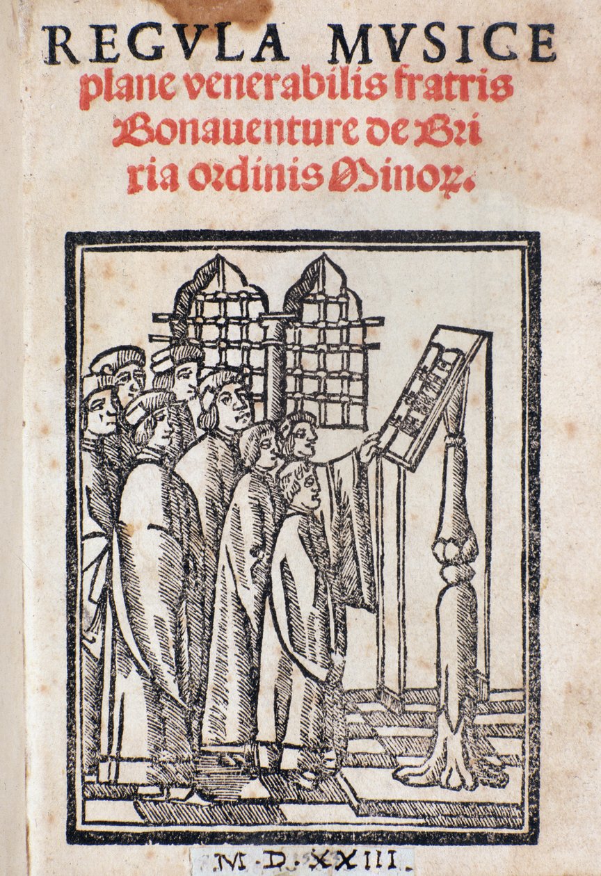 Frontispis z Regula musica od Bonaventury da Brescia (asi 1452-asi 1517) od Italian School