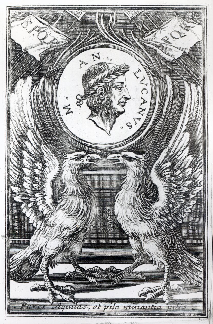 Frontispis knihy Lucans Pharsalia od Marca Annaea Lucana, vydání z roku 1663 od Italian School