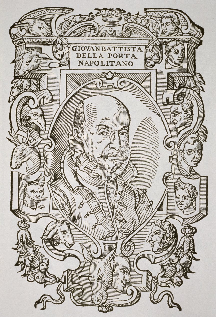 Giovanni Battista della Porta (1535-1615) z jeho knihy Delle Celeste Fisionomia, Padova 1616, ilustrované v Dějinách magie, vydané koncem 19. od Italian School