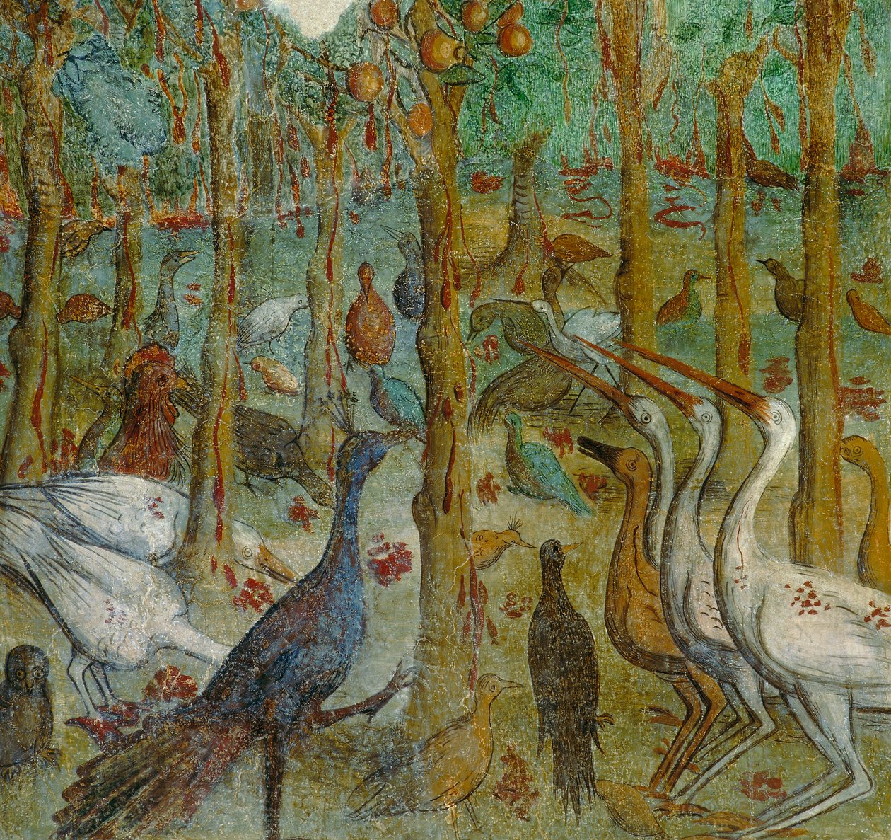 Gli alberi suderanno sangue, (Stromy potí krev), detail Zjevení Jana od Italian School
