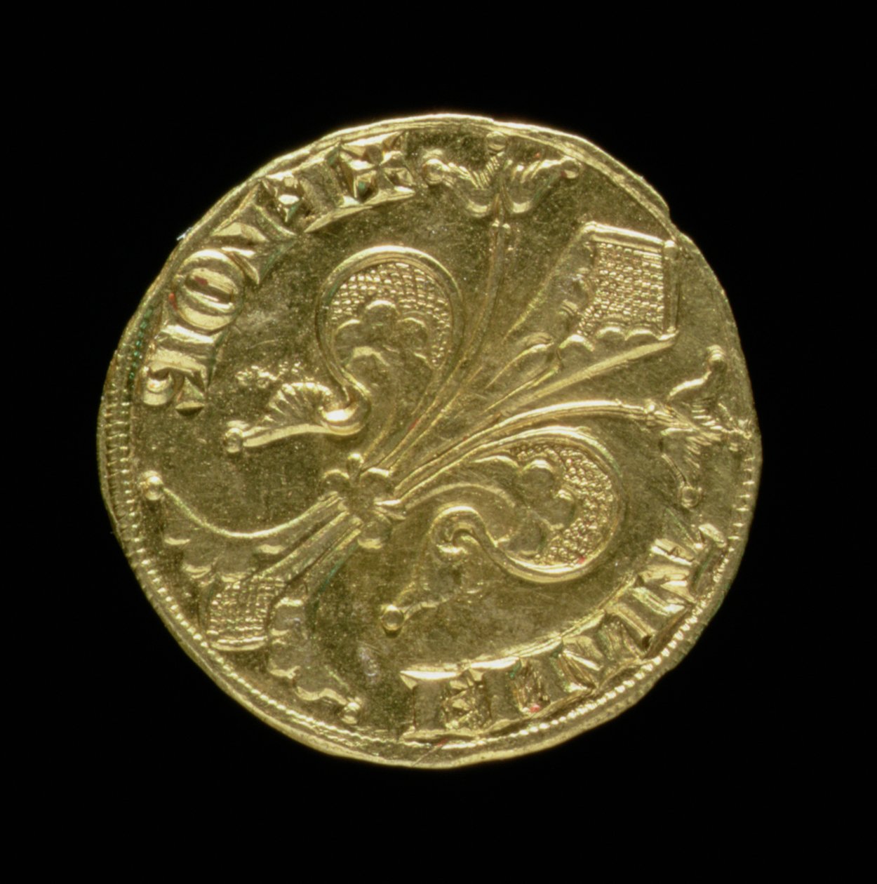 Zlatý florén (avers) s fleur de lys, Florentine, 1252 (revers viz 83494) od Italian School