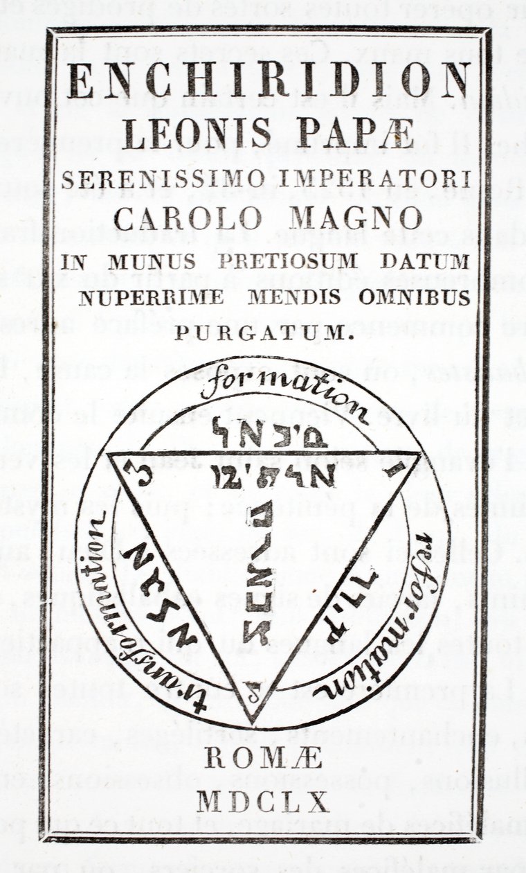 Grimoár papeže Lva III od Italian School