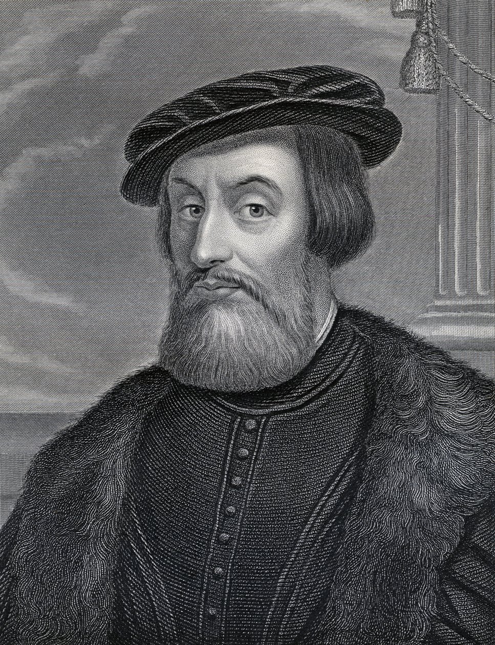 Hernan Cortes, vyrytý Williamem Hollem, kolem 30. let 19. století od Italian School