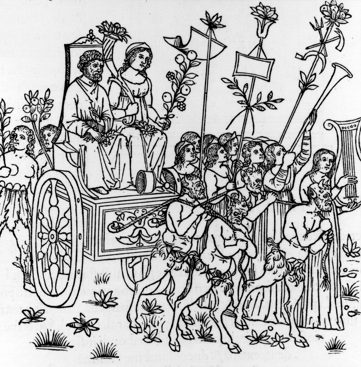 Ilustrace z „Hypnerotomachia Poliphili“ od Francesca Colonny, poprvé publikovaná v roce 1499 (dřevořez) od Italian School