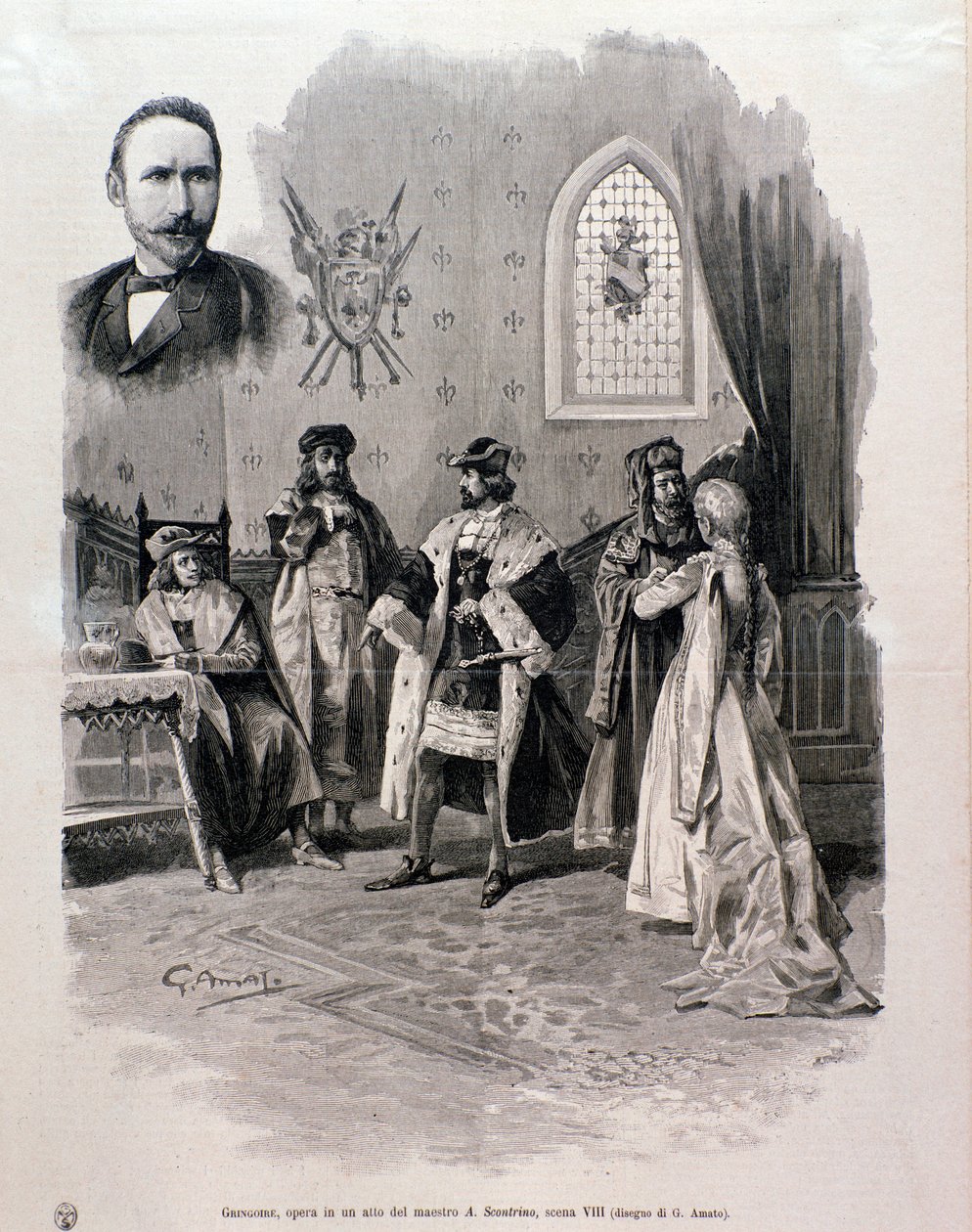 Ilustrace Pierre Gringoire, dílo Antonia Scontrina od Italian School