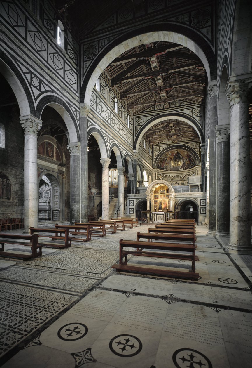 Vnitřní pohled na kostel od Italian School