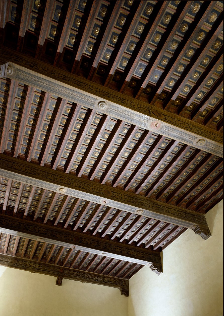 Vnitřní pohled na radnici (Palazzo degli Anziani) od Italian School
