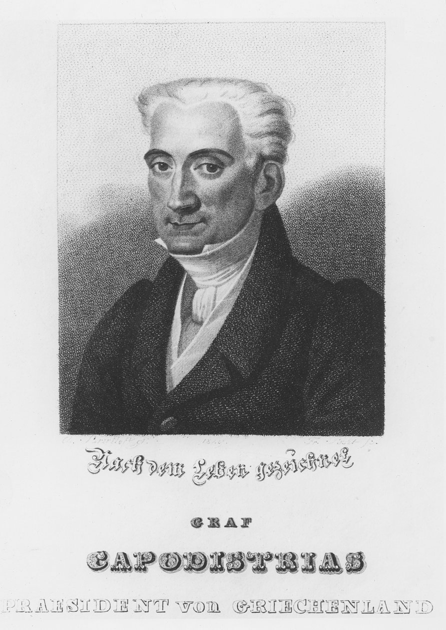 Ioannis Kapodistrias (rytina) od Italian School