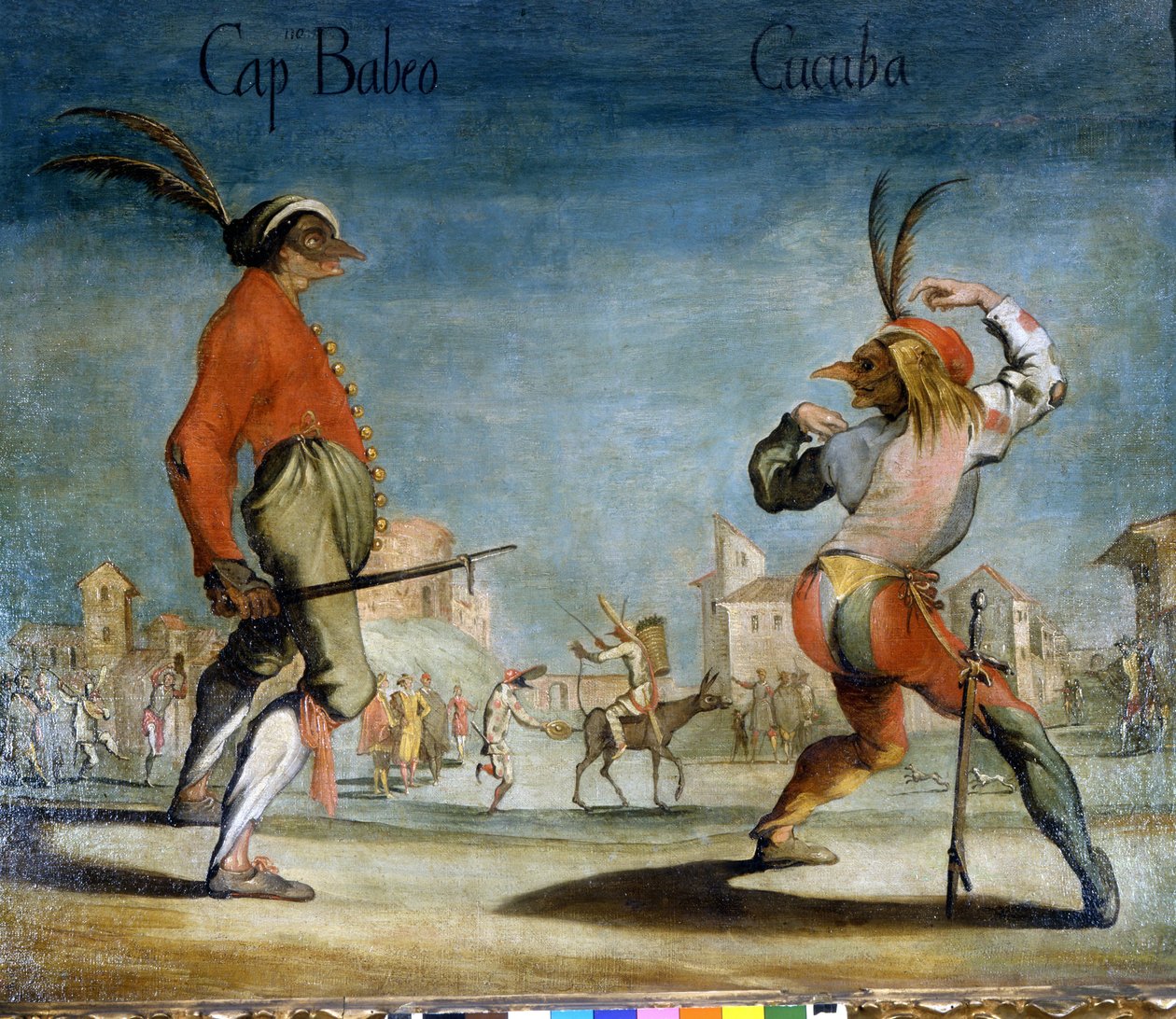 Italské masky z Commedia dell