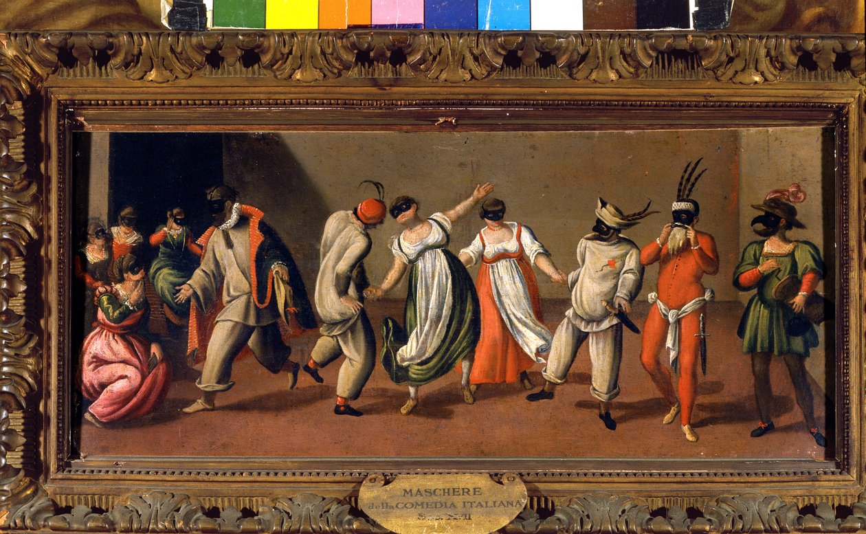 Italské masky Commedia dell