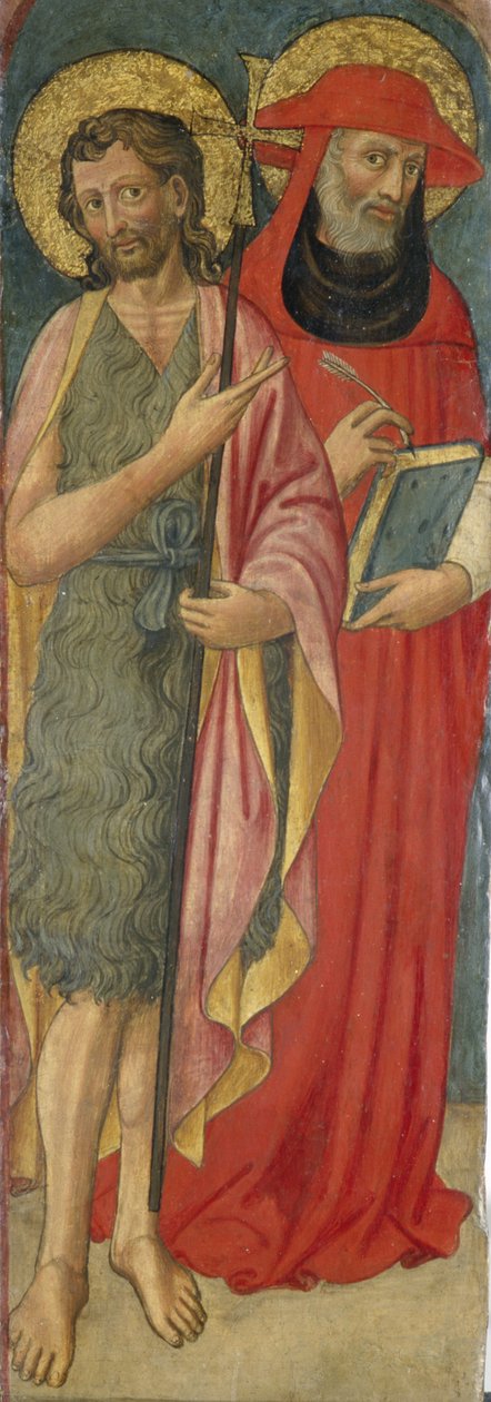 Jana Křtitele a sv. Jeronýma, kolem roku 1430 (tempera na topolovém dřevě) od Italian School