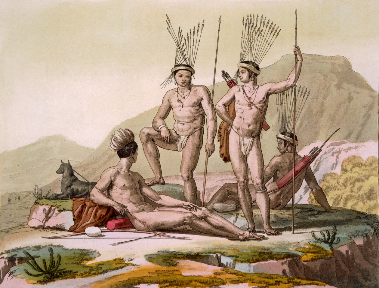 Korah Hottentots z Cape, c.1820s30s od Italian School