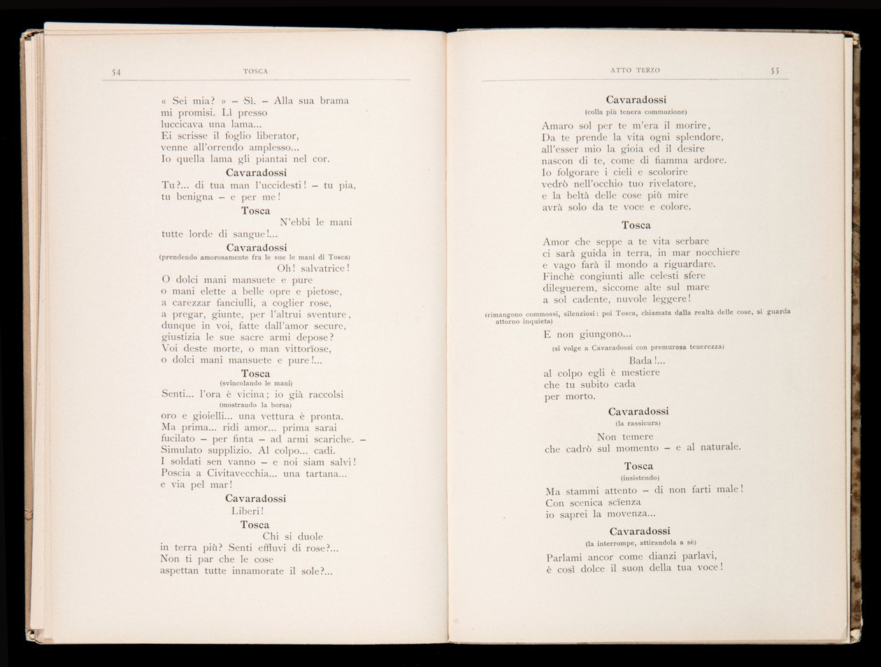 Libreto Tosca Giacomo Puccini, Edition Ricordi, Itálie od Italian School