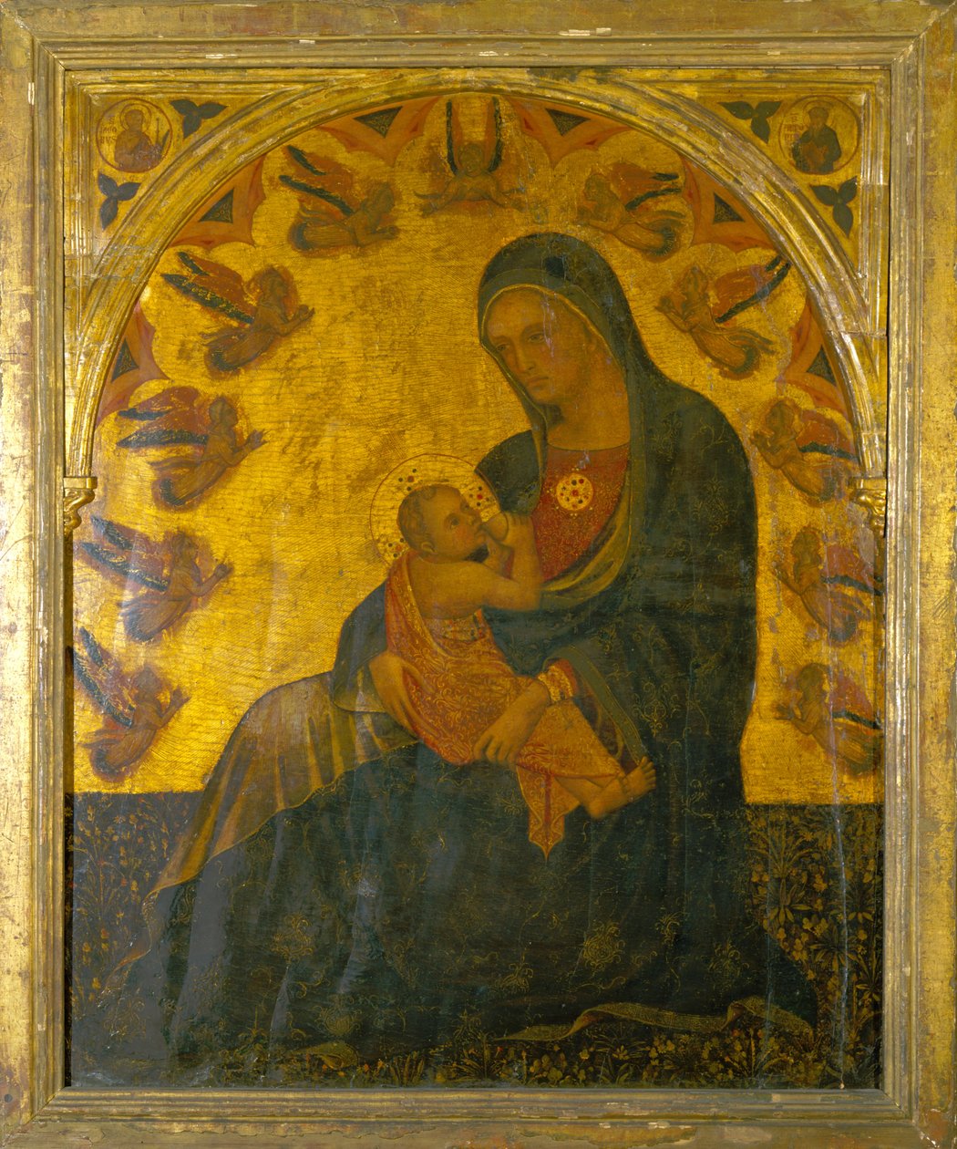 Madona s dítětem (olej na desce) od Italian School