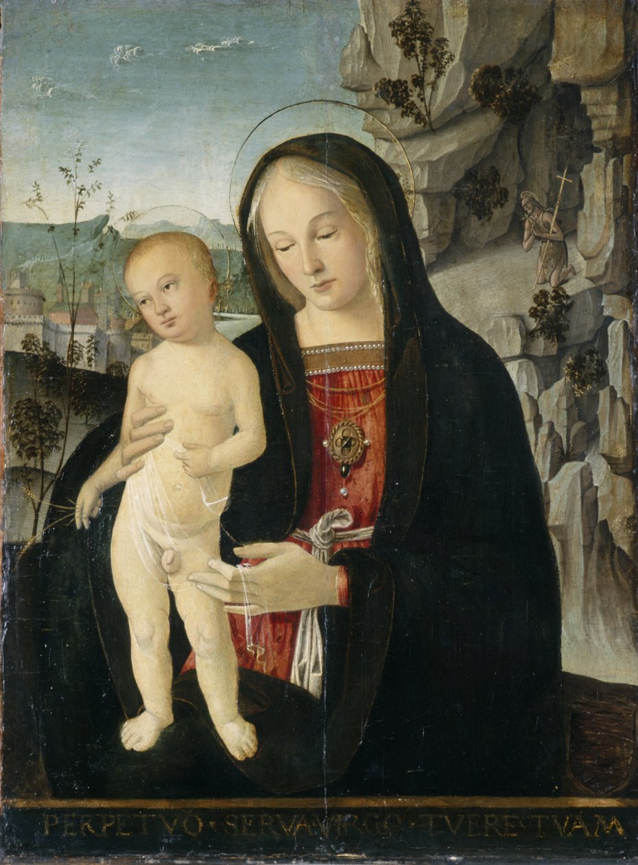 Madonna a dítě, cca 1500 (tempera na topolovém dřevě) od Italian School