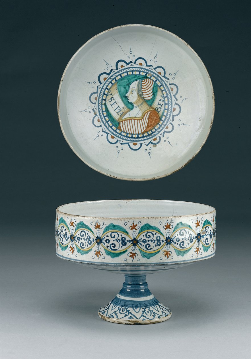 Majolica Cup, Deruta, c.1520 (keramika) od Italian School