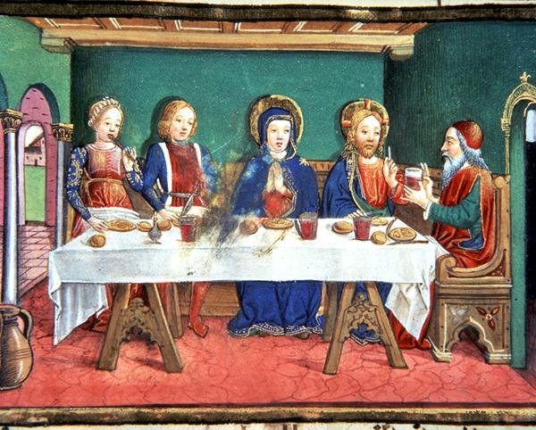 Manželství v Káně (vellum) od Italian School