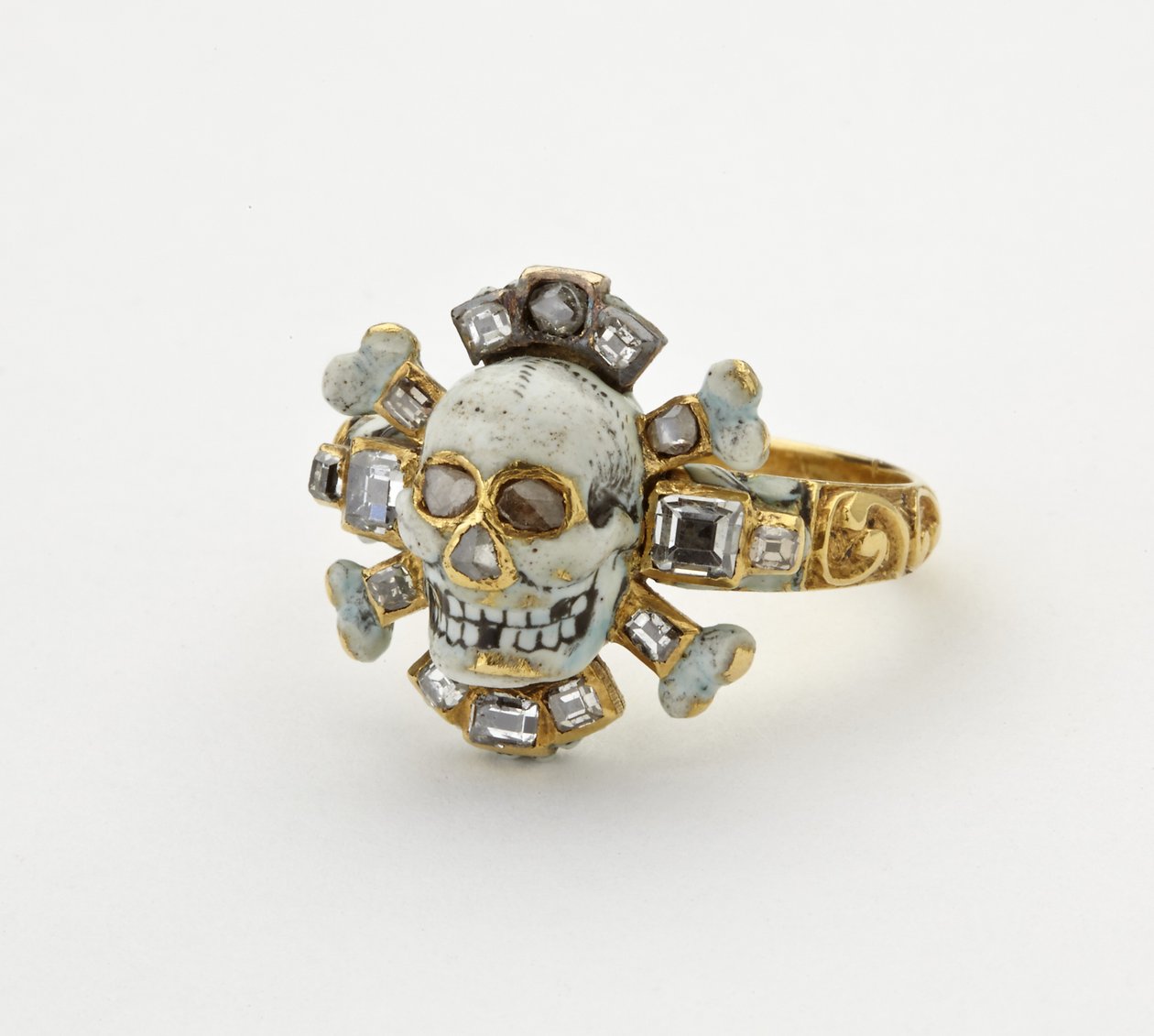 Memento mori ring od Italian School