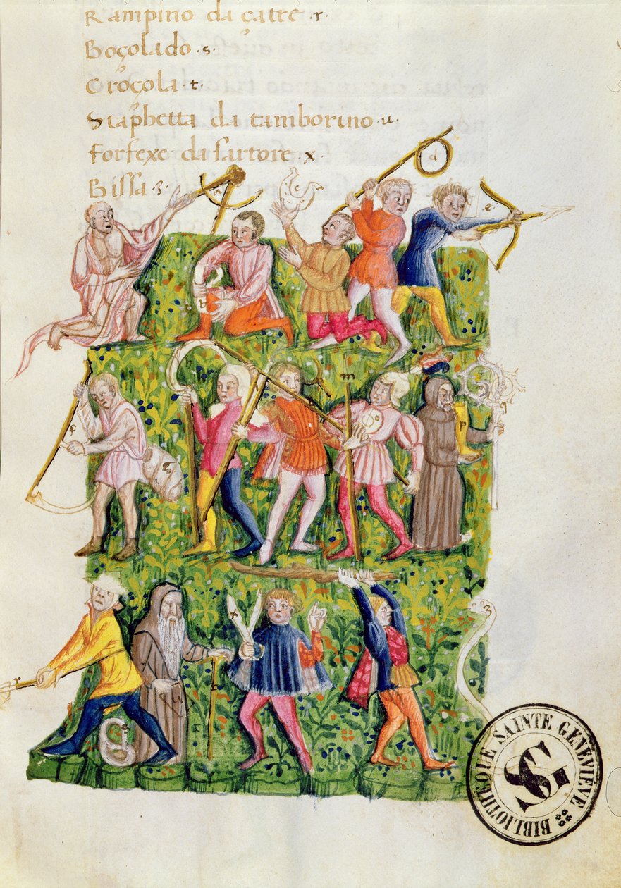 Ms.3368 Gardening Skills, miniatura od Di Artificial Memoria od Italian School