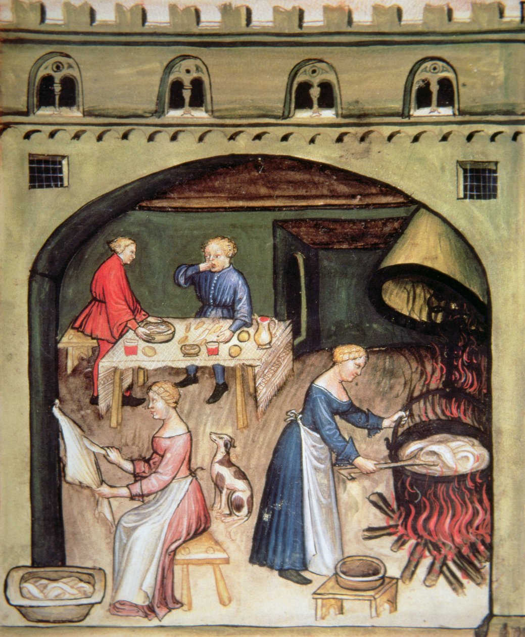Nova 2644 fol.81r Domácí přípravek, od Tacuinum Sanitatis od Italian School