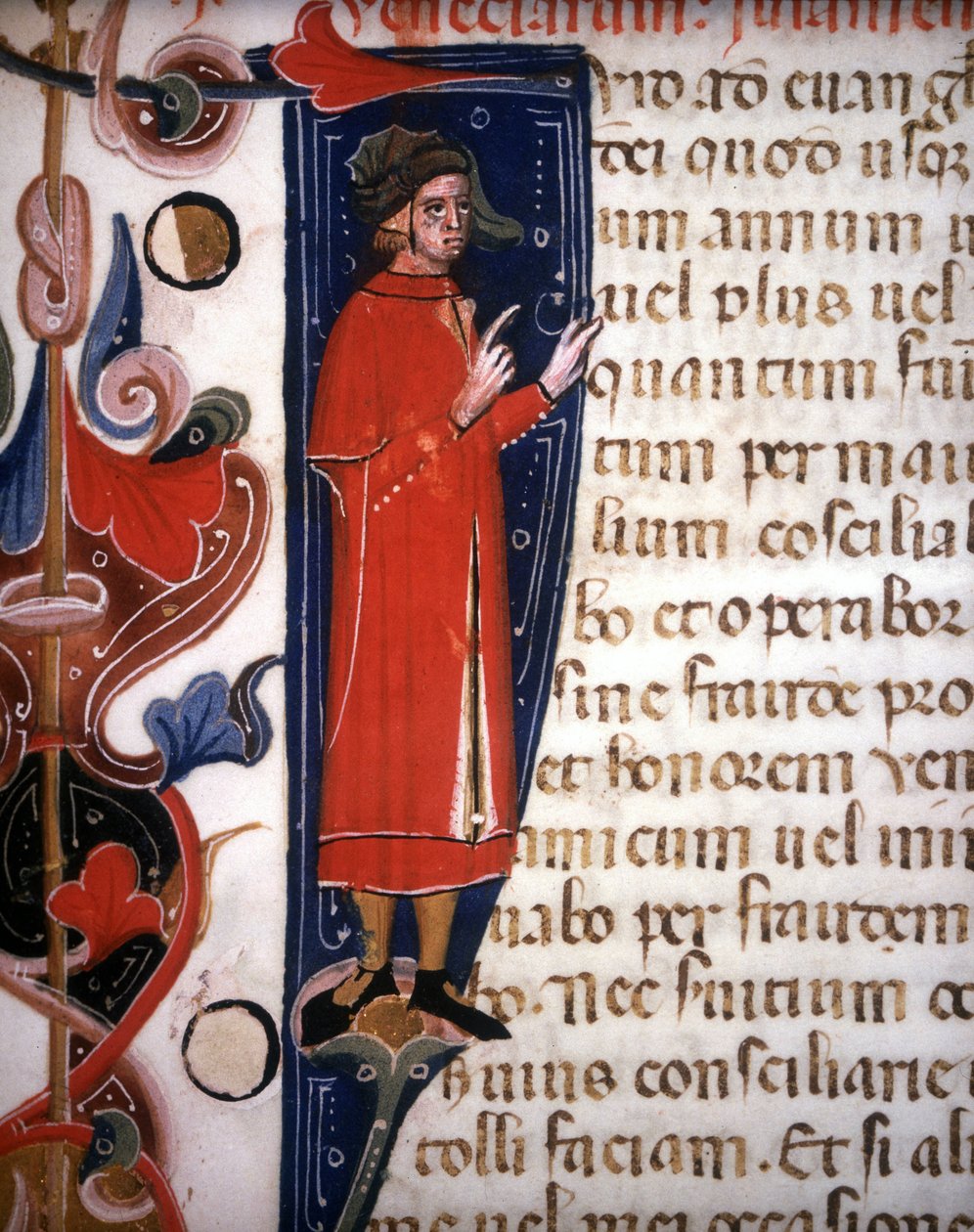 Úředník benátský, rukopis 1344. Biblioteca Marciana. Benátky od Italian School