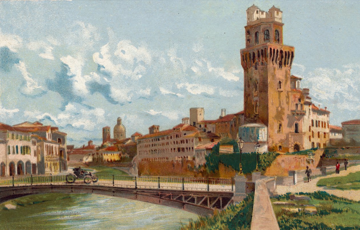Padova / Padova: R Astronomická observatoř (chromolitho) od Italian School