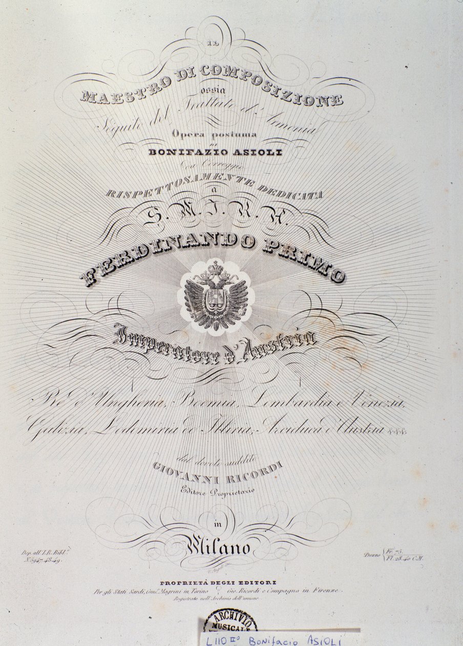 Stránka převzata z Harmony Treaty od Bonifazia Asioliho od Italian School