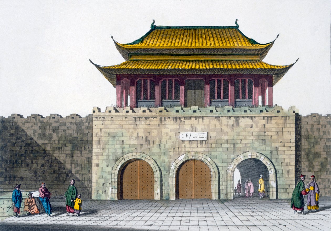 Pagodové věže v Nankingu, cca 1820-30s od Italian School