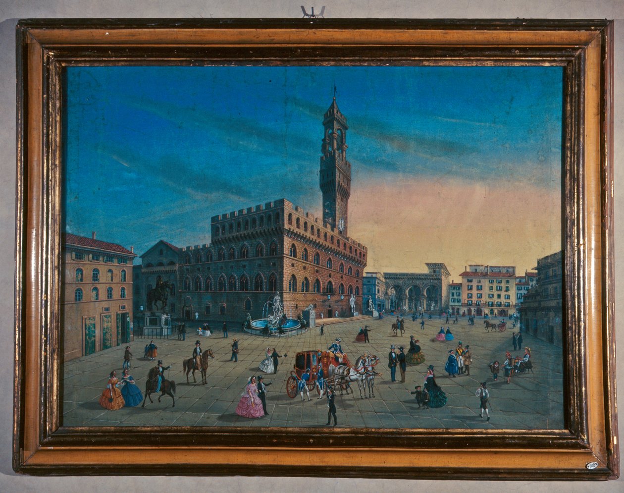 Palazzo Vecchio na náměstí Piazza della Signoria ve Florencii od Italian School