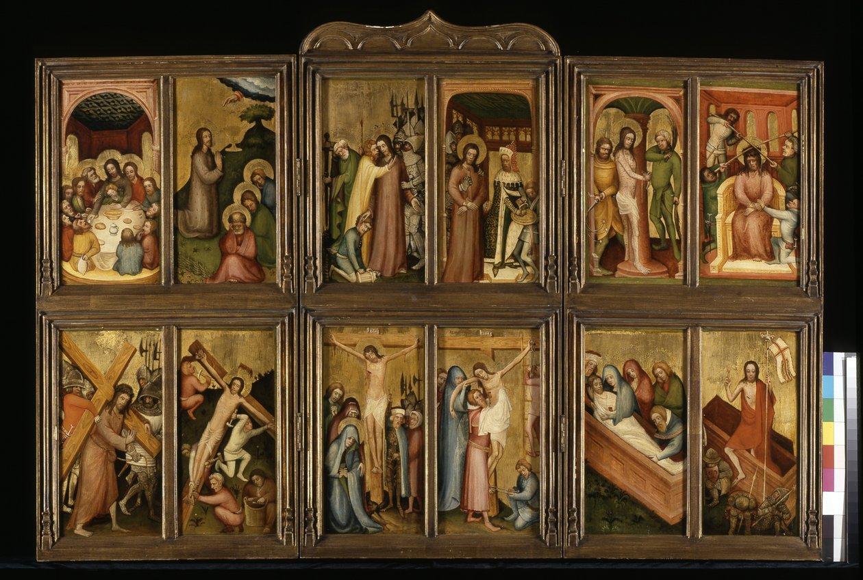 Passion Of Christ, cca 1400 (tempera a zlato na dřevě) od Italian School