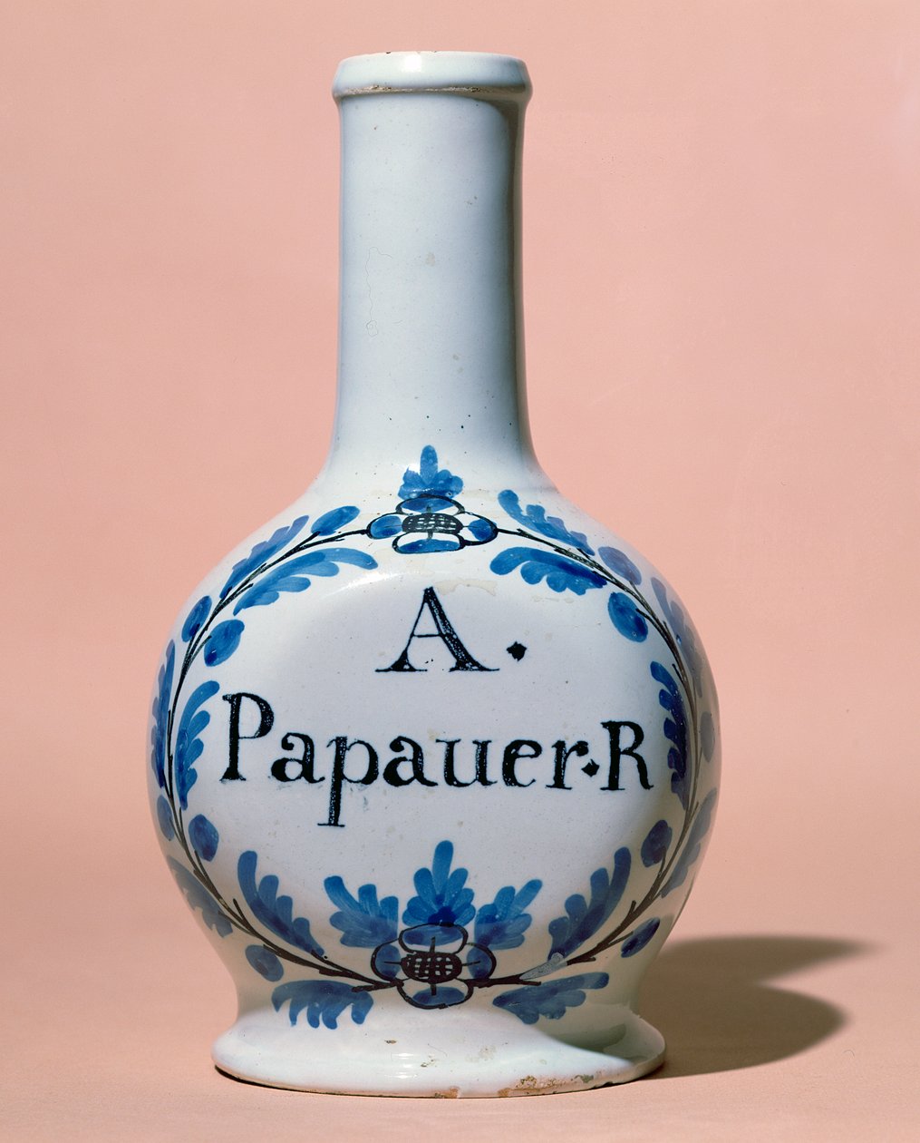Farmaceutická nádoba na opiát A. Papauer R., cca 1700 (keramika) od Italian School