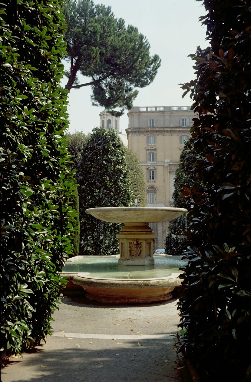 Fontána Piazza Santa Marta od Italian School