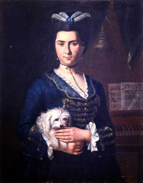 Portrét Anny Paoli, kolem roku 1750 (olej na plátně) (viz 138621) od Italian School