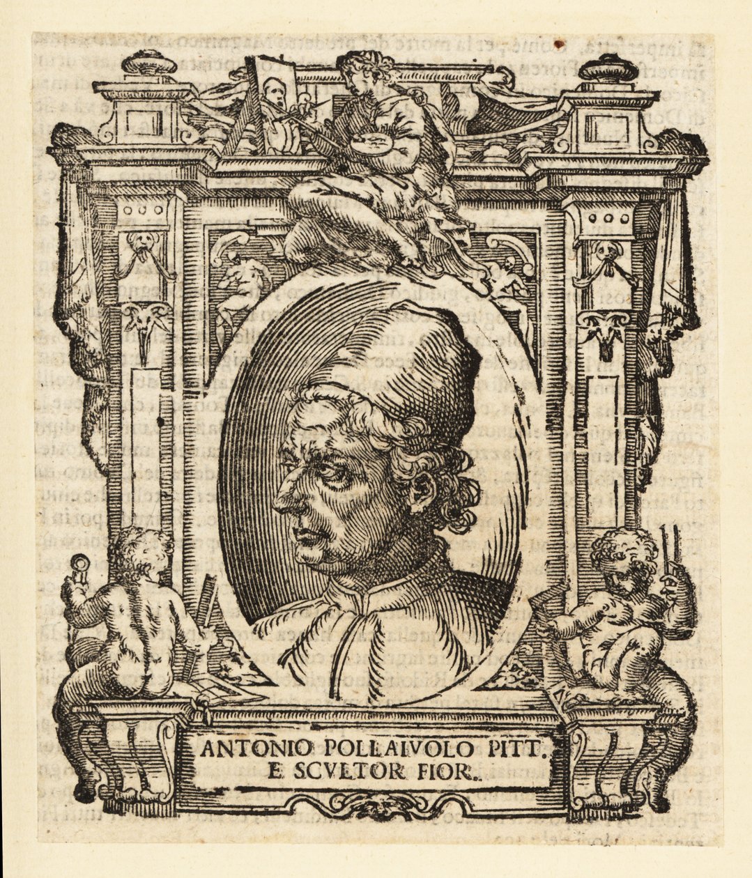 Portrét Antonia del Pollaiuolo, italský malíř, sochař, rytec a zlatník renesance z Florencie, cca 1429-1498 od Italian School