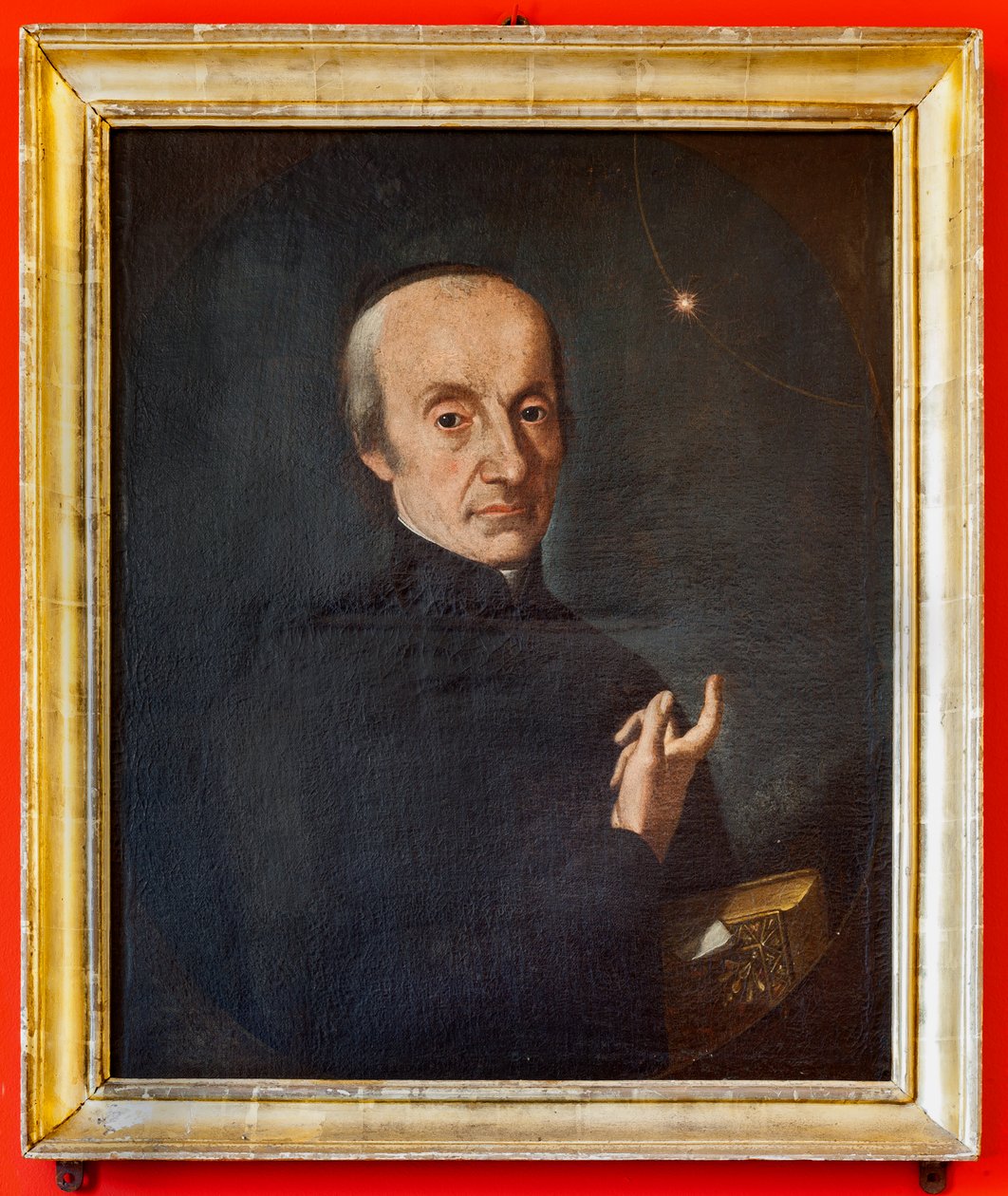 Portrét astronoma Giuseppe Piazzi, Astronomická observatoř "Giuseppe Piazzi", věž Pisana od Italian School