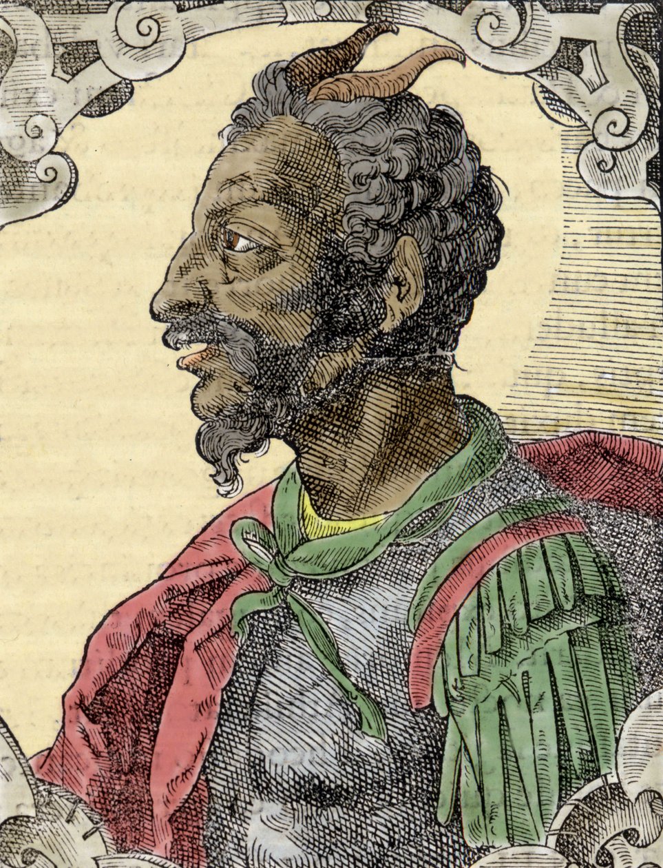 Portrét Attily z díla Bernardina Coria „Elogia Virorum Illustris“, Milán 16. století. od Italian School