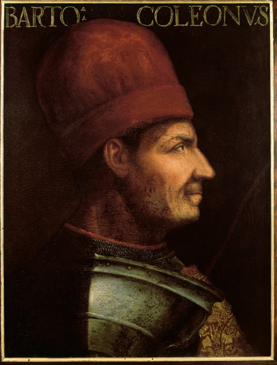Portrét Bartolomea Colleoniho (asi 1400-1475), italský condottiere (malba) od Italian School