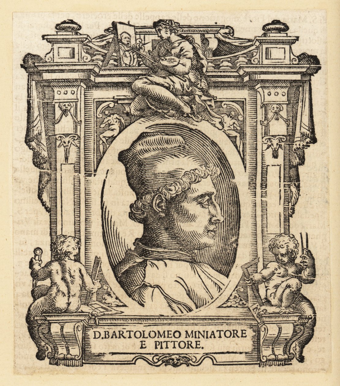 Portrét Bartolomea della Gatta, italský (florentský) malíř, iluminátor a architekt od Italian School