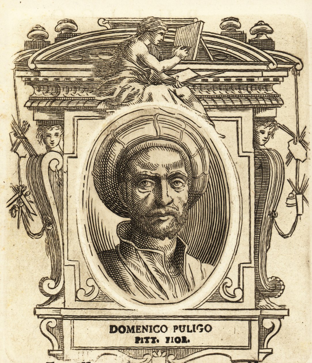 Portrét Domenica Puliga, italského renesančního malíře, působícího ve Florencii od Italian School