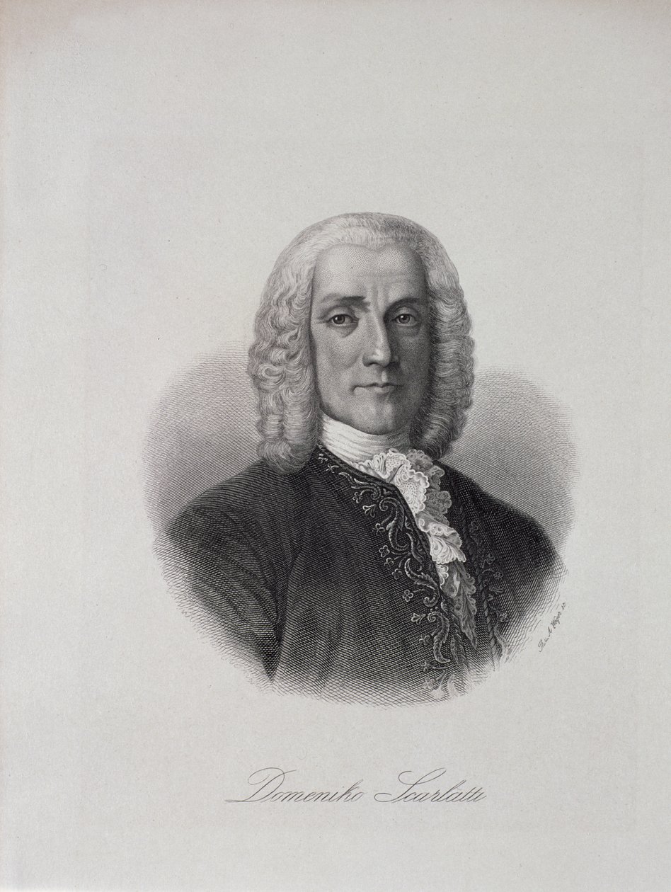 Portrét Domenica Scarlattiho (1686-1757) od Italian School