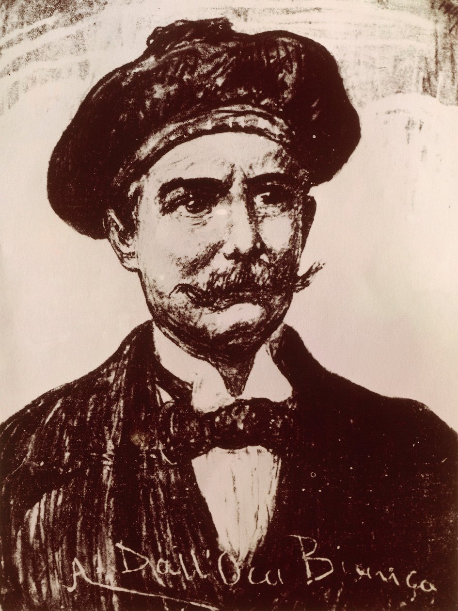 Portrét Emilio Salgari (litho) od Italian School