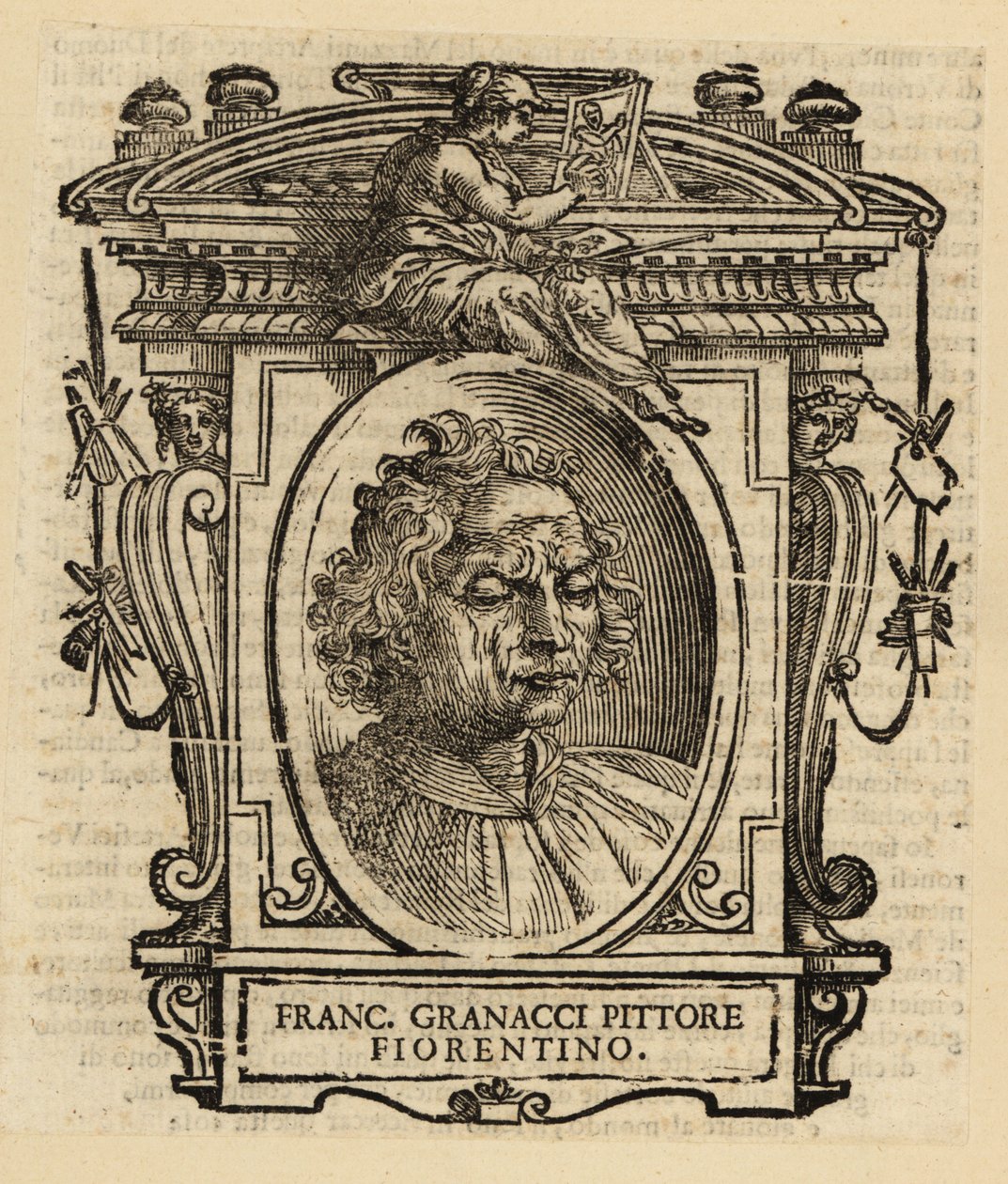 Portrét Francesca Granacciho, italského renesančního malíře z Florencie od Italian School