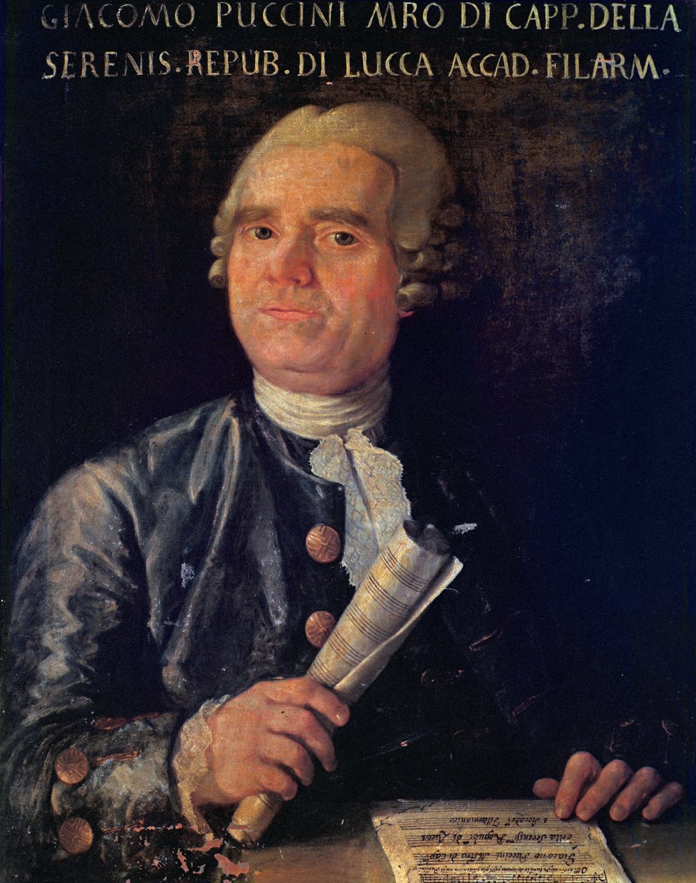 Portrét Giacoma Pucciniho (1712-1781) (olej na plátně) od Italian School