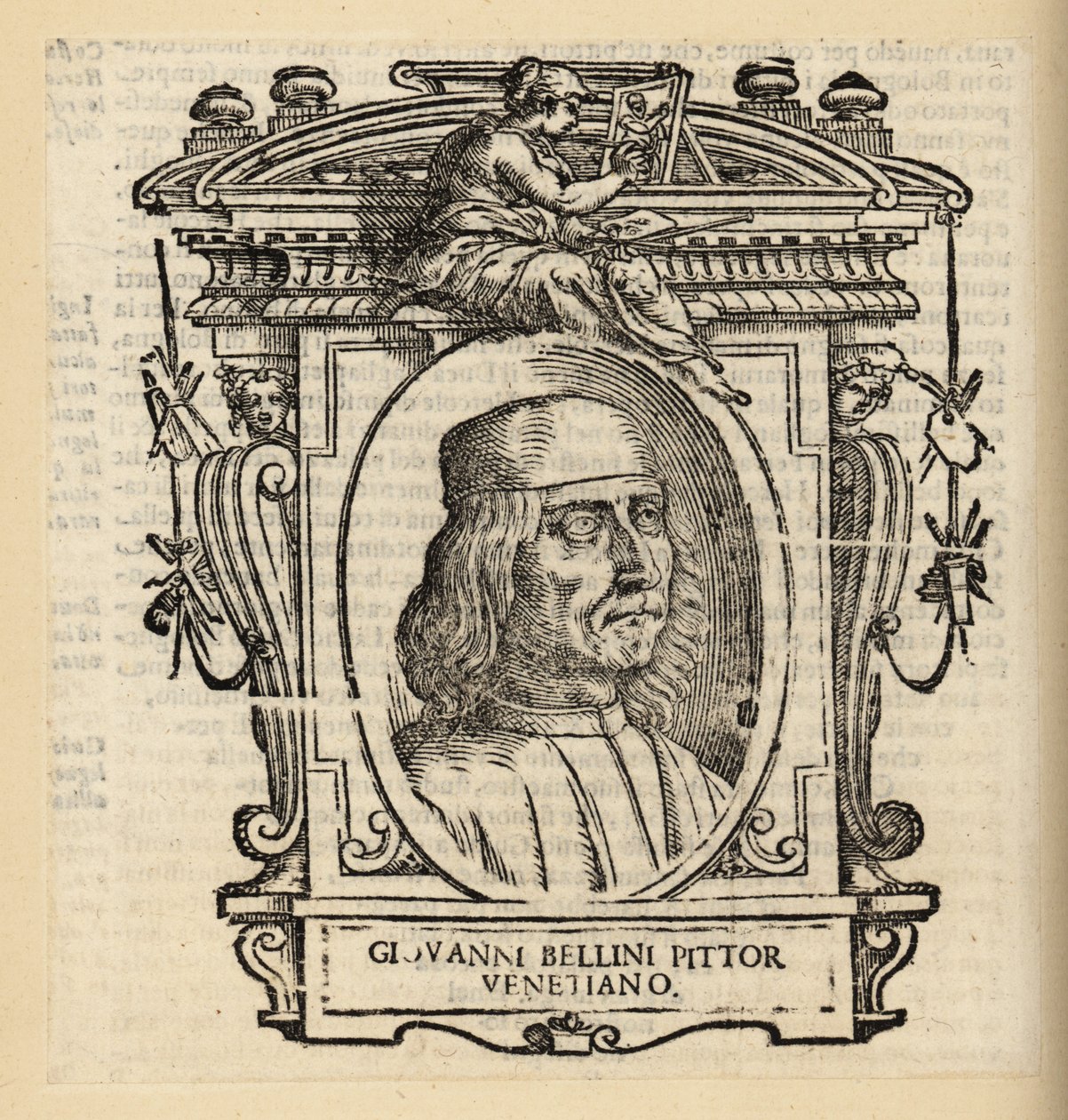 Portrét Giovanniho Belliniho, italského renesančního malíře z Benátek, cca 1430-1516 od Italian School